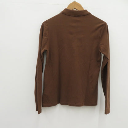 POLO RALPH LAUREN | ポロ・ラルフローレン LS POLO-LONG SLEEVE-POLO SHIRT ポロシャツ 211915782005 ブラウン サイズ：M【瀬戸大橋店】