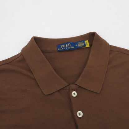 POLO RALPH LAUREN | ポロ・ラルフローレン LS POLO-LONG SLEEVE-POLO SHIRT ポロシャツ 211915782005 ブラウン サイズ：M【瀬戸大橋店】