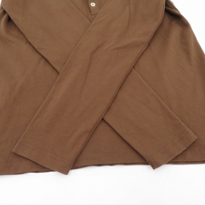 POLO RALPH LAUREN | ポロ・ラルフローレン LS POLO-LONG SLEEVE-POLO SHIRT ポロシャツ 211915782005 ブラウン サイズ：M【瀬戸大橋店】