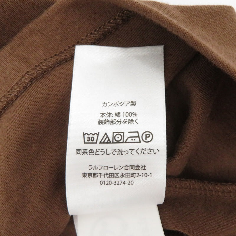 POLO RALPH LAUREN | ポロ・ラルフローレン LS POLO-LONG SLEEVE-POLO SHIRT ポロシャツ 211915782005 ブラウン サイズ：M【瀬戸大橋店】