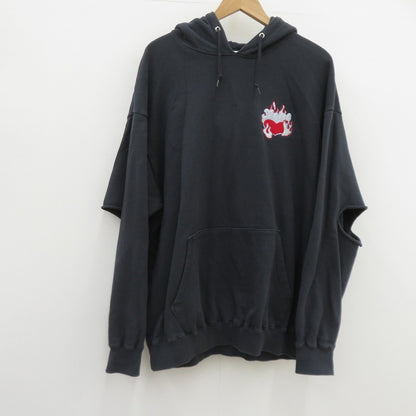 X-girl | エックスガール ELBOW SLIT SWEAT HOODIE パーカー 105233012006 ブラック サイズ：S【瀬戸大橋店】