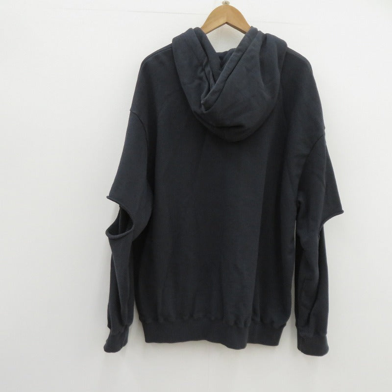 X-girl | エックスガール ELBOW SLIT SWEAT HOODIE パーカー 105233012006 ブラック サイズ：S【瀬戸大橋店】