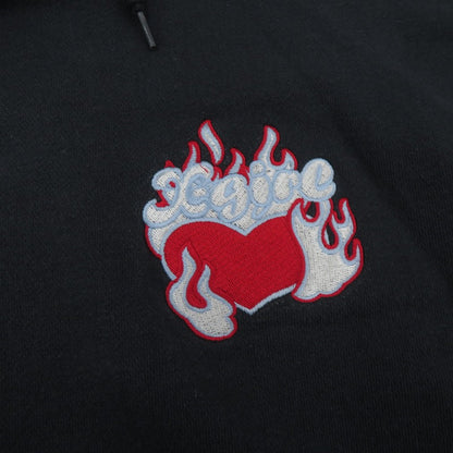 X-girl | エックスガール ELBOW SLIT SWEAT HOODIE パーカー 105233012006 ブラック サイズ：S【瀬戸大橋店】