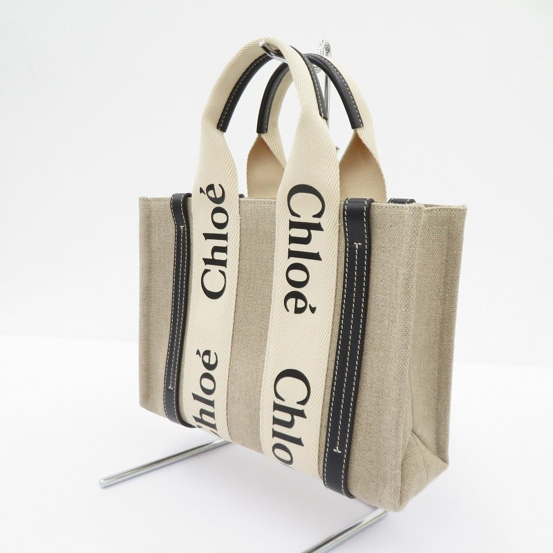 Chloe | クロエ ウッディ スモール トート トートバッグ CHC22AS397I2691J ベージュ【瀬戸大橋店】