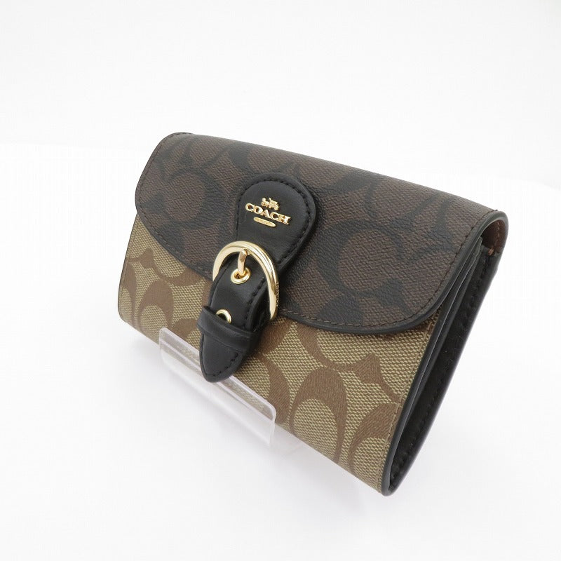 COACH | コーチ シグネチャー 二つ折り財布 C2232 C6897 ベージュ【瀬戸大橋店】