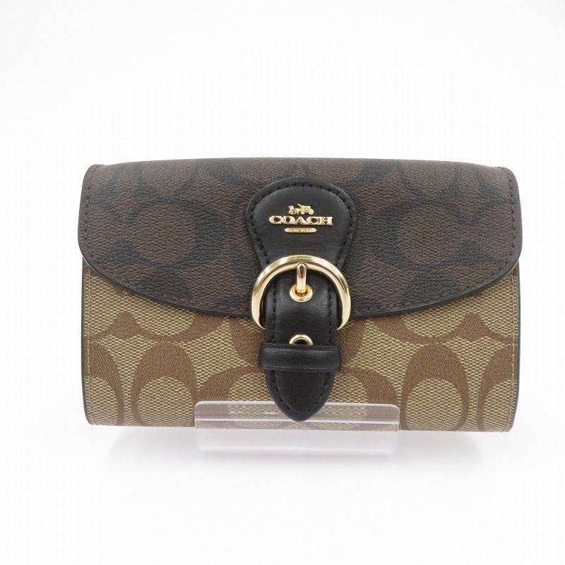 COACH | コーチ シグネチャー 二つ折り財布 C2232 C6897 ベージュ【瀬戸大橋店】