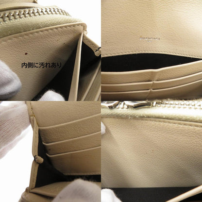 BALENCIAGA | バレンシアガ ペーパー マニー ジップアラウンドウォレット 長財布 371661･2730･584046 ベージュ【瀬戸大橋店】