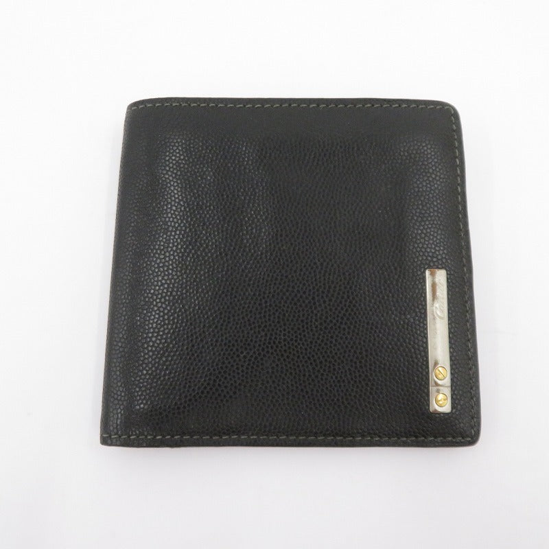 CARTIER | カルティエ サントス 二つ折り財布 L3000772 ブラック【瀬戸大橋店】