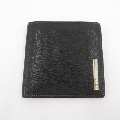 CARTIER | カルティエ サントス 二つ折り財布 L3000772 ブラック【瀬戸大橋店】