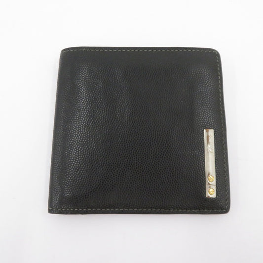 CARTIER | カルティエ サントス 二つ折り財布 L3000772 ブラック【瀬戸大橋店】