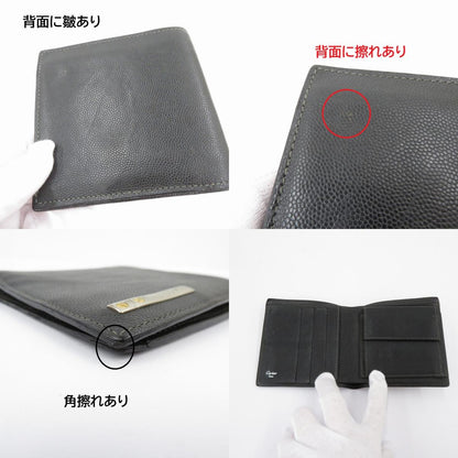 CARTIER | カルティエ サントス 二つ折り財布 L3000772 ブラック【瀬戸大橋店】