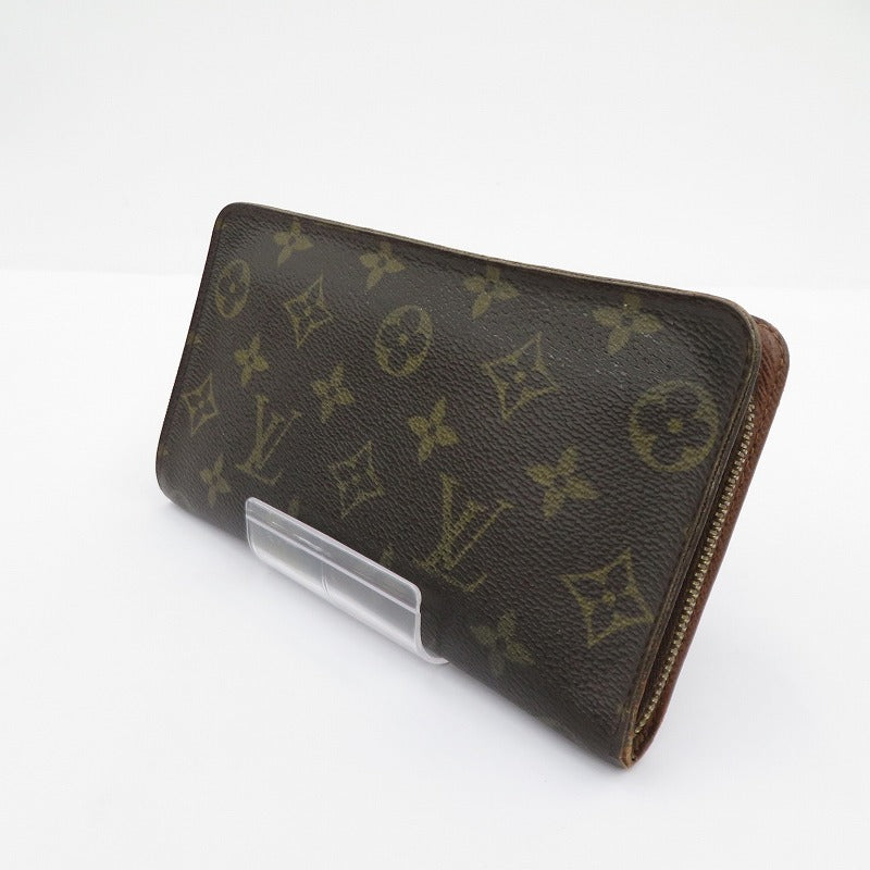 LOUIS VUITTON | ルイ・ヴィトン モノグラム ポルトモネジップ 長財布 M61727 ブラウン【瀬戸大橋店】