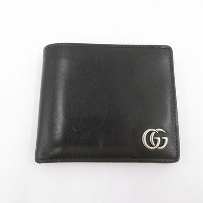 GUCCI | グッチ GGマーモント 二つ折り財布 428725・203887 ブラック【瀬戸大橋店】