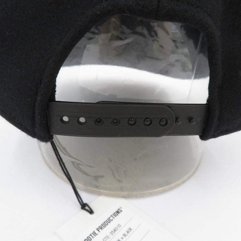 COOTIE | クーティー Wool Melton 5 Panel Cap ウールキャップ キャップ CTE-25A510 ブラック サイズ：FreeSize【瀬戸大橋店】