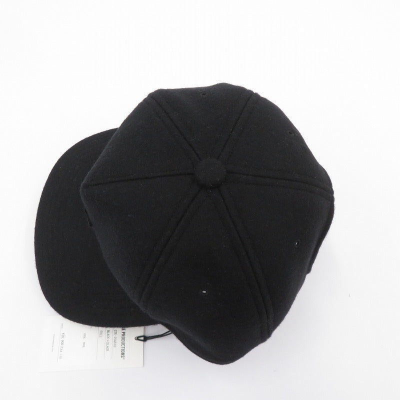 COOTIE | クーティー Wool Melton 5 Panel Cap ウールキャップ キャップ CTE-25A510 ブラック サイズ：FreeSize【瀬戸大橋店】
