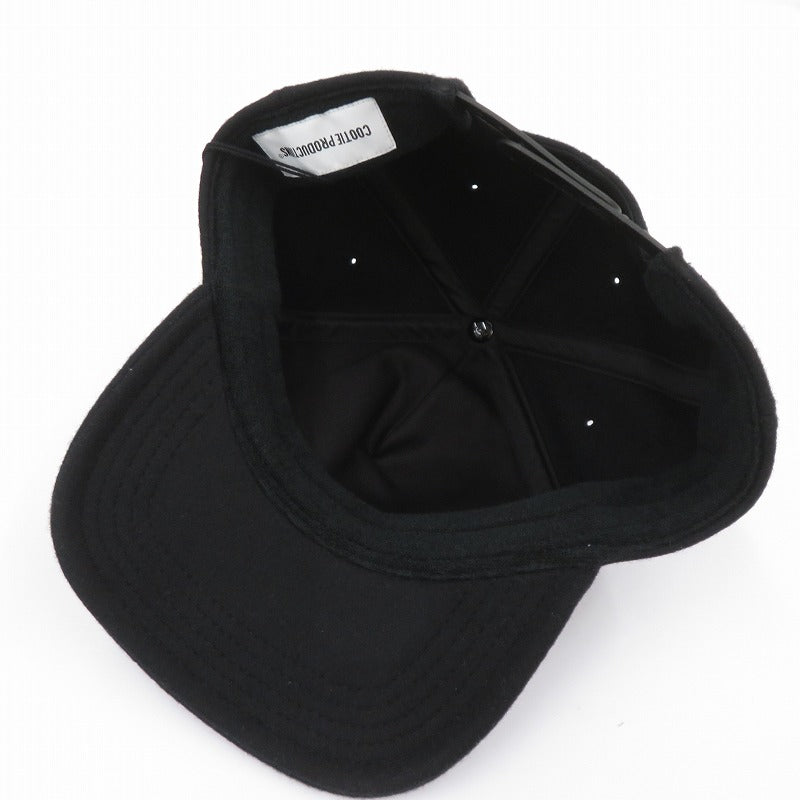 COOTIE | クーティー Wool Melton 5 Panel Cap ウールキャップ キャップ CTE-25A510 ブラック サイズ：FreeSize【瀬戸大橋店】