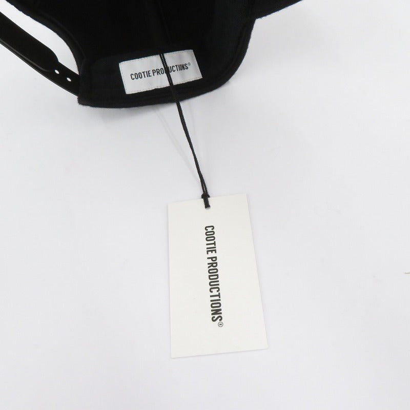 COOTIE | クーティー Wool Melton 5 Panel Cap ウールキャップ キャップ CTE-25A510 ブラック サイズ：FreeSize【瀬戸大橋店】