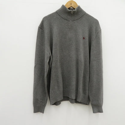 POLO RALPH LAUREN | ポロ・ラルフローレン ハーフジップ ニット グレー サイズ：XL【瀬戸大橋店】