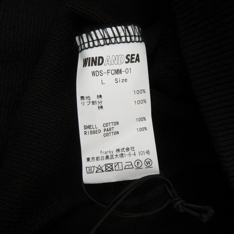 WIND AND SEA | ウィンダンシーウインダンシー FCMM×WDS HOODIE パーカー WDS-FCMM-01 ブラック サイズ：L【瀬戸大橋店】