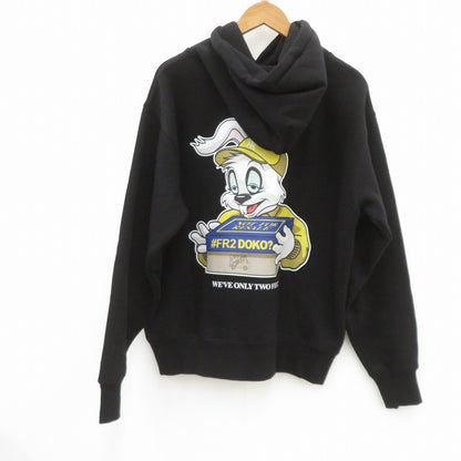 #FR2 | エフアールツー ×atmos×DOKO パーカー ブラック サイズ：L【瀬戸大橋店】