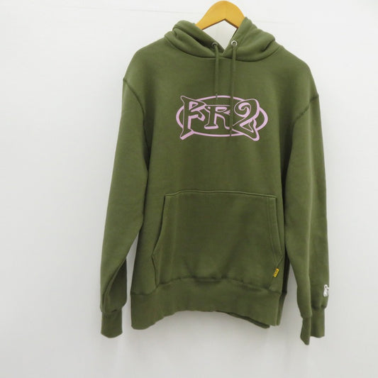 #FR2 | エフアールツー World Peace hoodie パーカー カーキ サイズ：M【瀬戸大橋店】