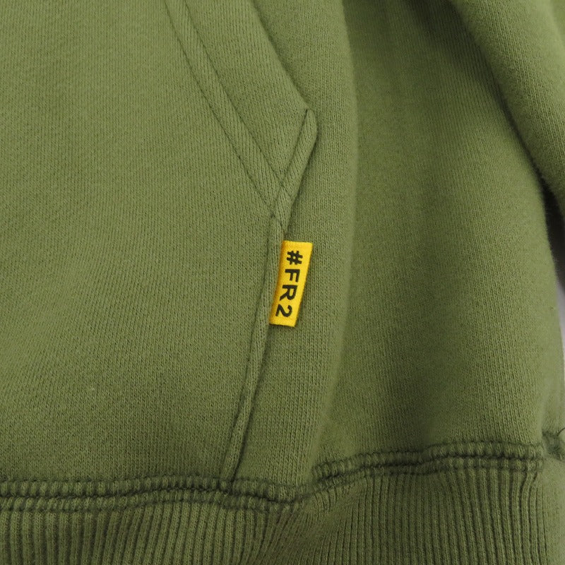 #FR2 | エフアールツー World Peace hoodie パーカー カーキ サイズ：M【瀬戸大橋店】