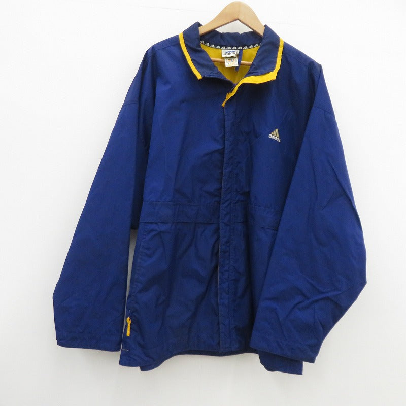 VINTAGE衣料 | ヴィンテージイリョウ adidas ナイロンジャケット ブルー サイズ：L【瀬戸大橋店】
