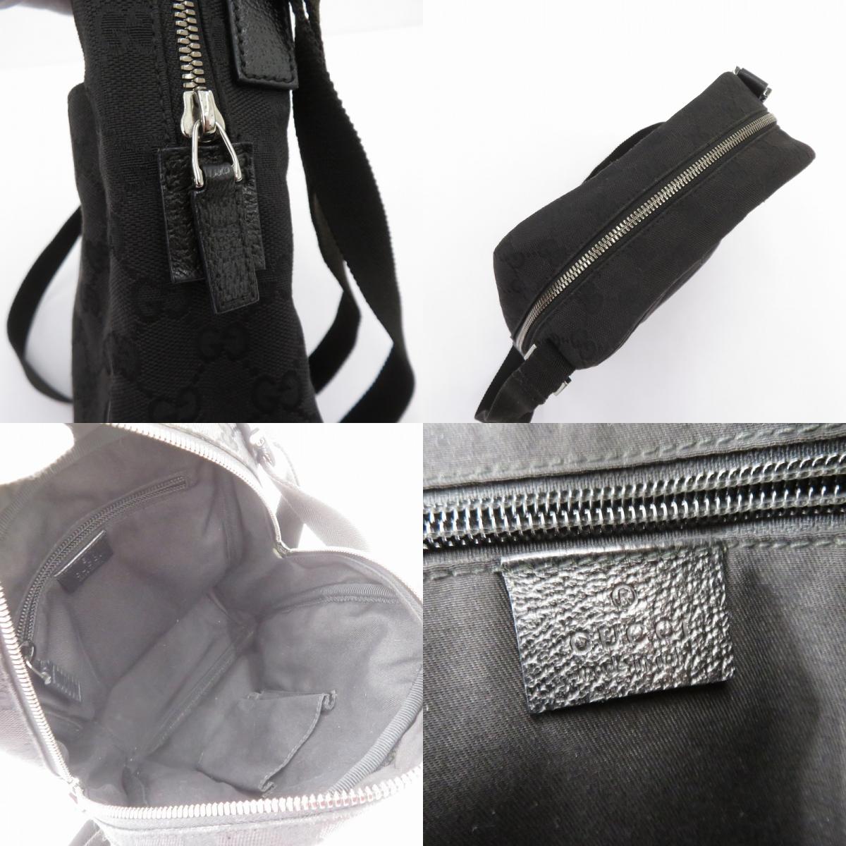 GUCCI | グッチ GGキャンバス ショルダーバッグ 122759・3444 ブラック【瀬戸大橋店】