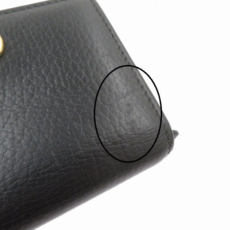 GUCCI | グッチ GGマーモント 二つ折り財布 456126 2149 ブラック【瀬戸大橋店】
