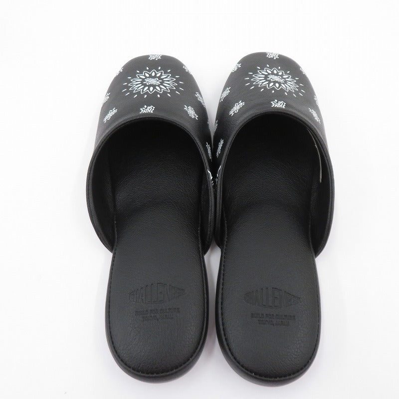CHALLENGER | チャレンジャー BANDANA SLIPPERS スリッパ サンダル CLG-AC 025-041 サイズ:27.0cm ブラック 27cm【瀬戸大橋店】