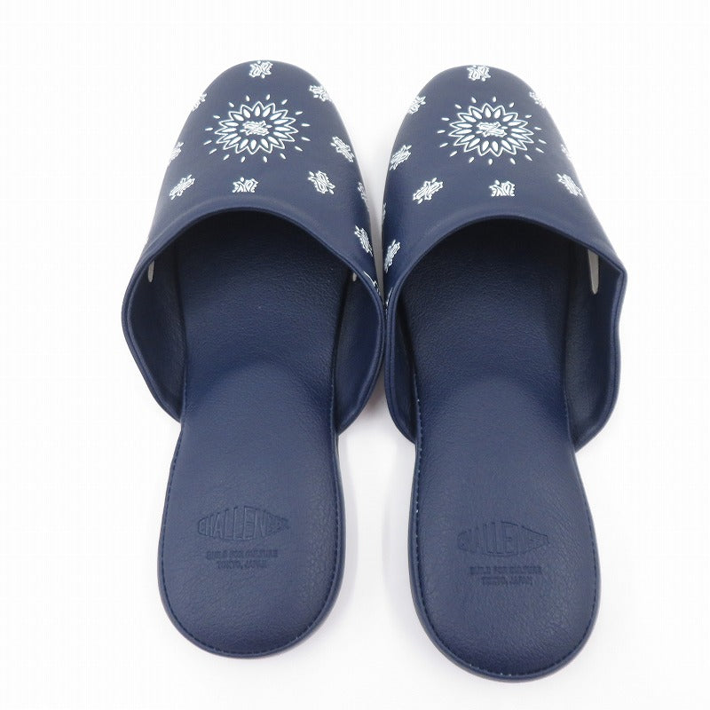 CHALLENGER | チャレンジャー BANDANA SLIPPERS スリッパ サンダル CLG-AC 025-041 サイズ:29.0cm ネイビー 29cm【瀬戸大橋店】