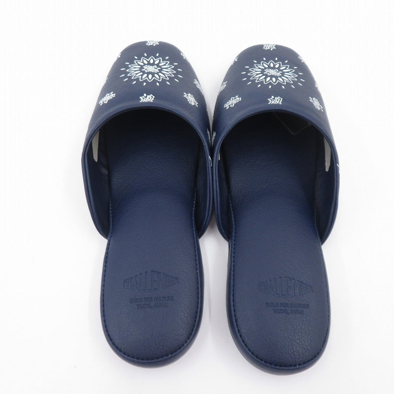 CHALLENGER | チャレンジャー BANDANA SLIPPERS スリッパ サンダル CLG-AC 025-041 サイズ:27.0cm ネイビー 27cm【瀬戸大橋店】