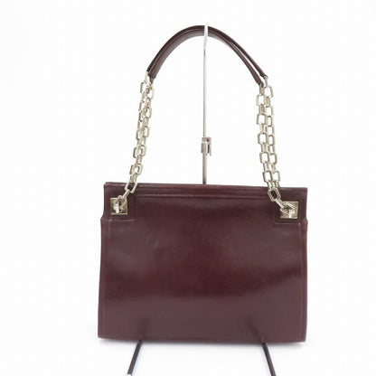 BALLY | バリー チェーン ショルダーバッグ ボルドー/バーガンディー【瀬戸大橋店】