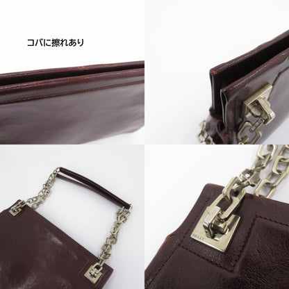 BALLY | バリー チェーン ショルダーバッグ ボルドー/バーガンディー【瀬戸大橋店】