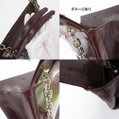 BALLY | バリー チェーン ショルダーバッグ ボルドー/バーガンディー【瀬戸大橋店】