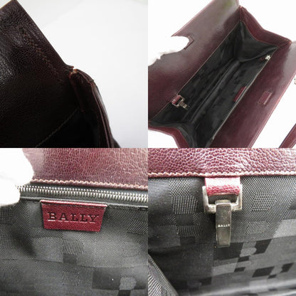 BALLY | バリー チェーン ショルダーバッグ ボルドー/バーガンディー【瀬戸大橋店】