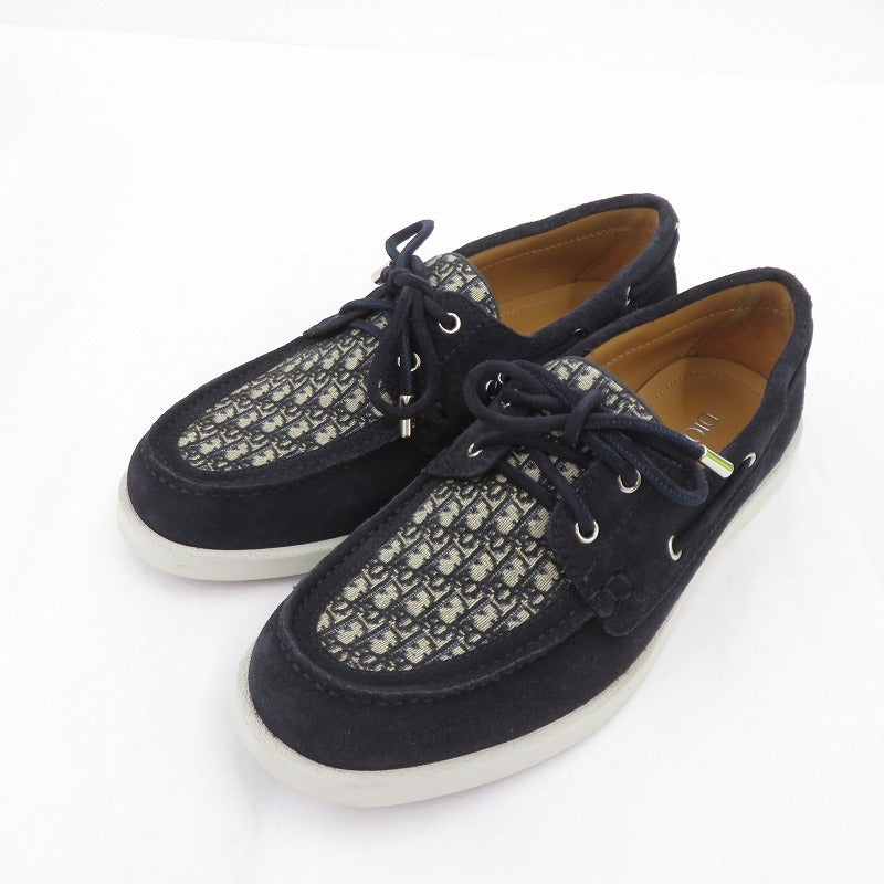 Dior | ディオール GRANVILLE BOATSHOE デッキシューズ 3DE384ZYJ サイズ:EU40 ネイビー【瀬戸大橋店】