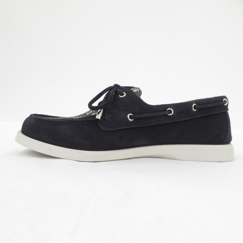 Dior | ディオール GRANVILLE BOATSHOE デッキシューズ 3DE384ZYJ サイズ:EU40 ネイビー【瀬戸大橋店】