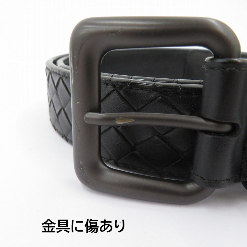 BOTTEGA VENETA | ボッテガヴェネタ イントレチャート ベルト サイズ:115/46 ブラック【瀬戸大橋店】