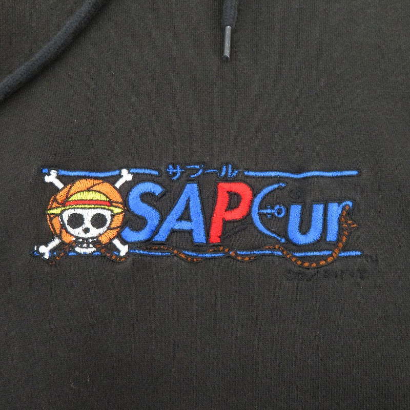 SAPEur | サプール ×ONE PIECE エース パーカー ブラック サイズ：XL【瀬戸大橋店】