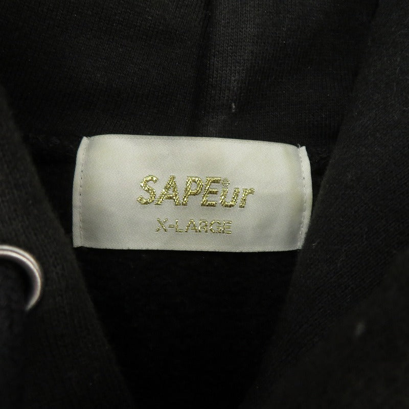 SAPEur | サプール ×ONE PIECE エース パーカー ブラック サイズ：XL【瀬戸大橋店】