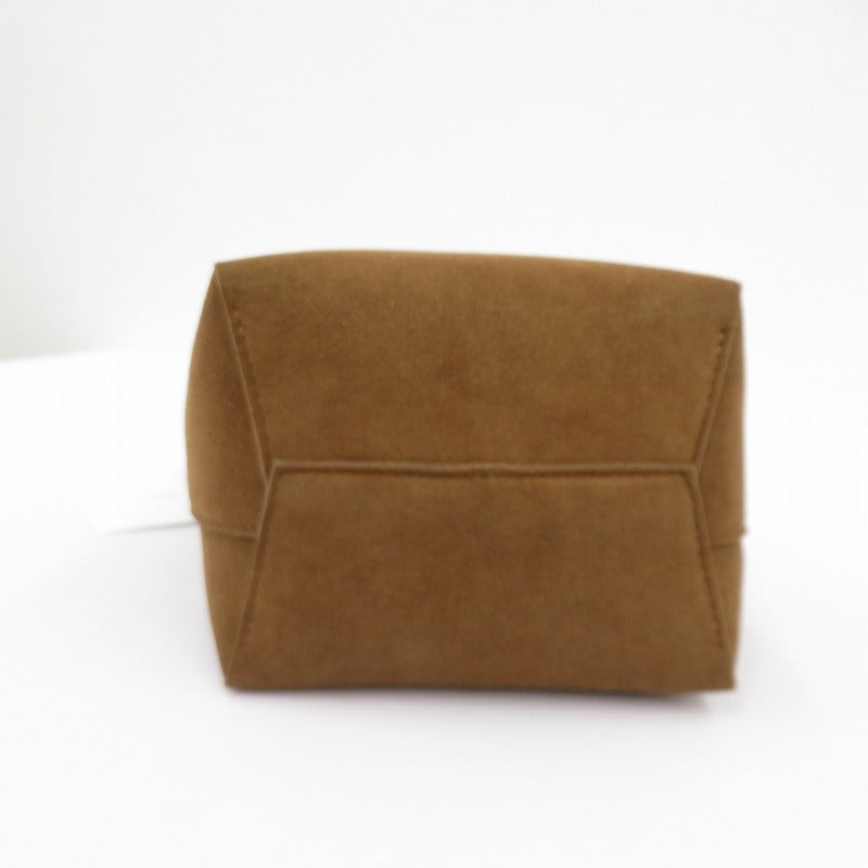 MYWEAKNESS New Port Suede ハンドバッグ 11-Z-85 キャメル【瀬戸大橋店】