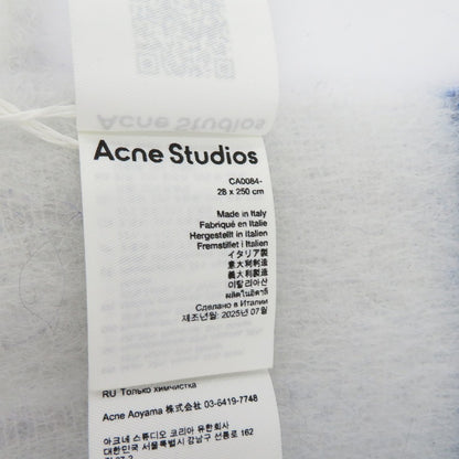 ACNE STUDIOS | アクネストゥディオズ モヘアチェックスカーフ 25fw マフラー FN-UX-SCAR000115 ブルー【瀬戸大橋店】
