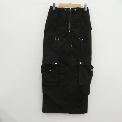 Knuth Marf low rize cargo skirt スカート KM24SUG04 ブラック サイズ：FreeSize【瀬戸大橋店】