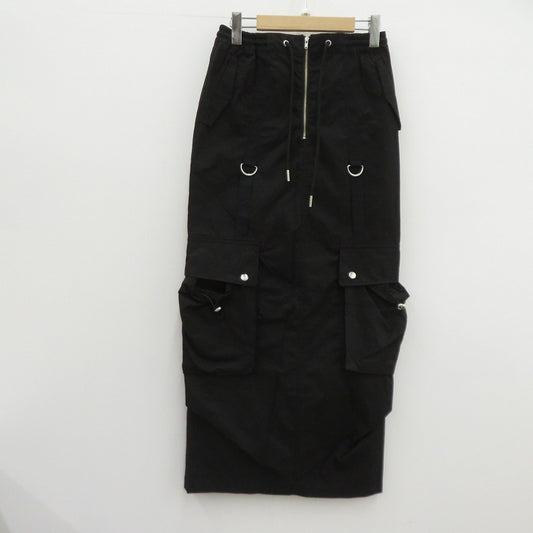 Knuth Marf low rize cargo skirt スカート KM24SUG04 ブラック サイズ：FreeSize【瀬戸大橋店】