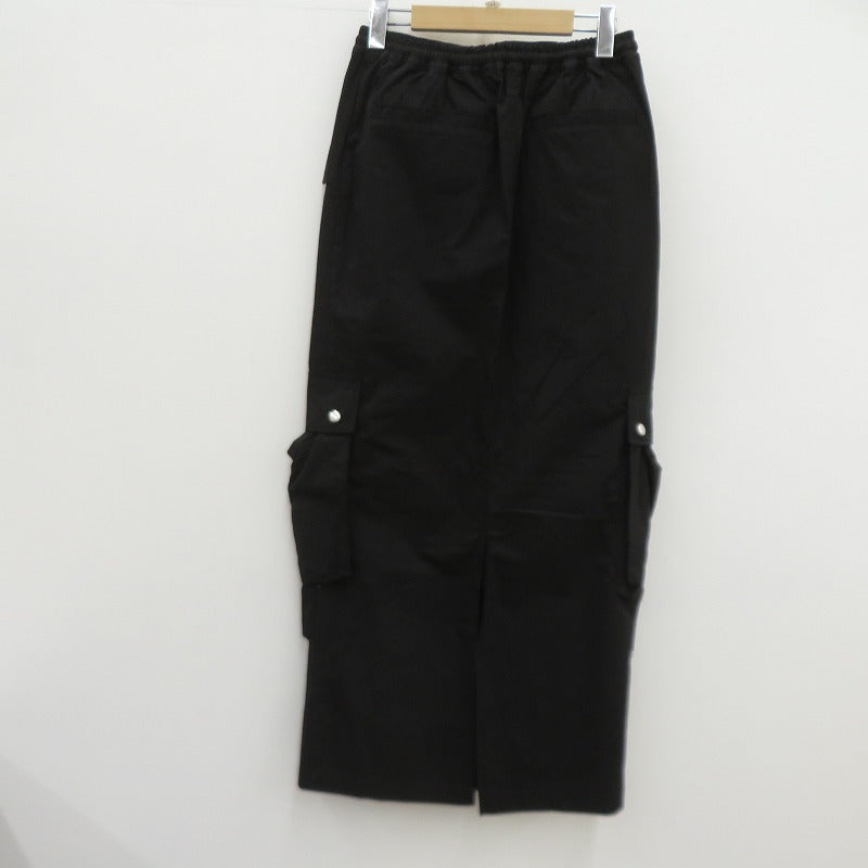 Knuth Marf low rize cargo skirt スカート KM24SUG04 ブラック サイズ：FreeSize【瀬戸大橋店】