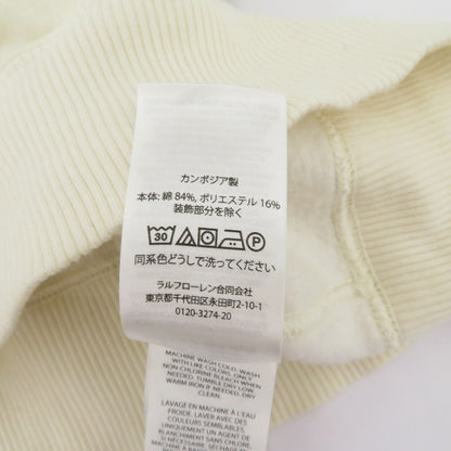 POLO RALPH LAUREN | ポロ・ラルフローレン ハーフジップスウェット/QRタグ スウェット アイボリー サイズ：L【瀬戸大橋店】
