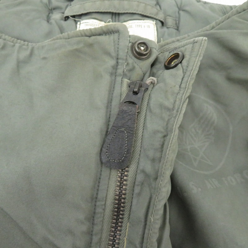 U.S.ARMY USAF TYPE F-1B AIR CREW TROUSERS ミリタリーパンツ パンツ カーキ サイズ：34【瀬戸大橋店】