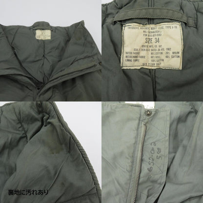 U.S.ARMY USAF TYPE F-1B AIR CREW TROUSERS ミリタリーパンツ パンツ カーキ サイズ：34【瀬戸大橋店】