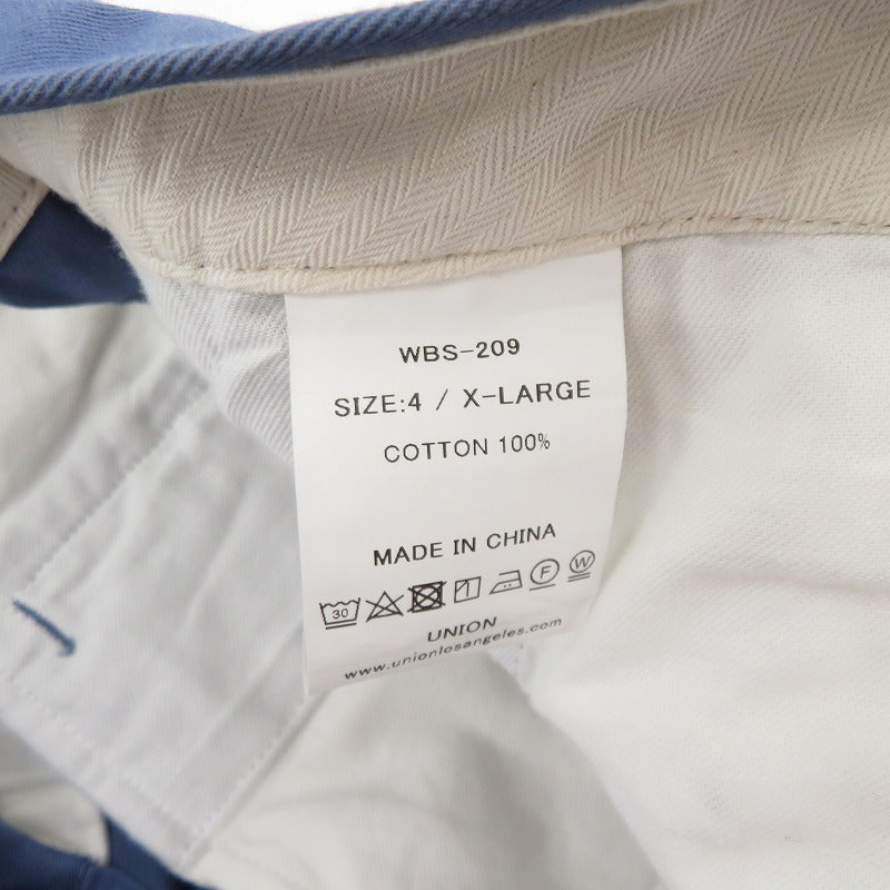 UNION | ユニオン YARBO SHORT ショートパンツ WBS-209 ブルー サイズ：XL【瀬戸大橋店】